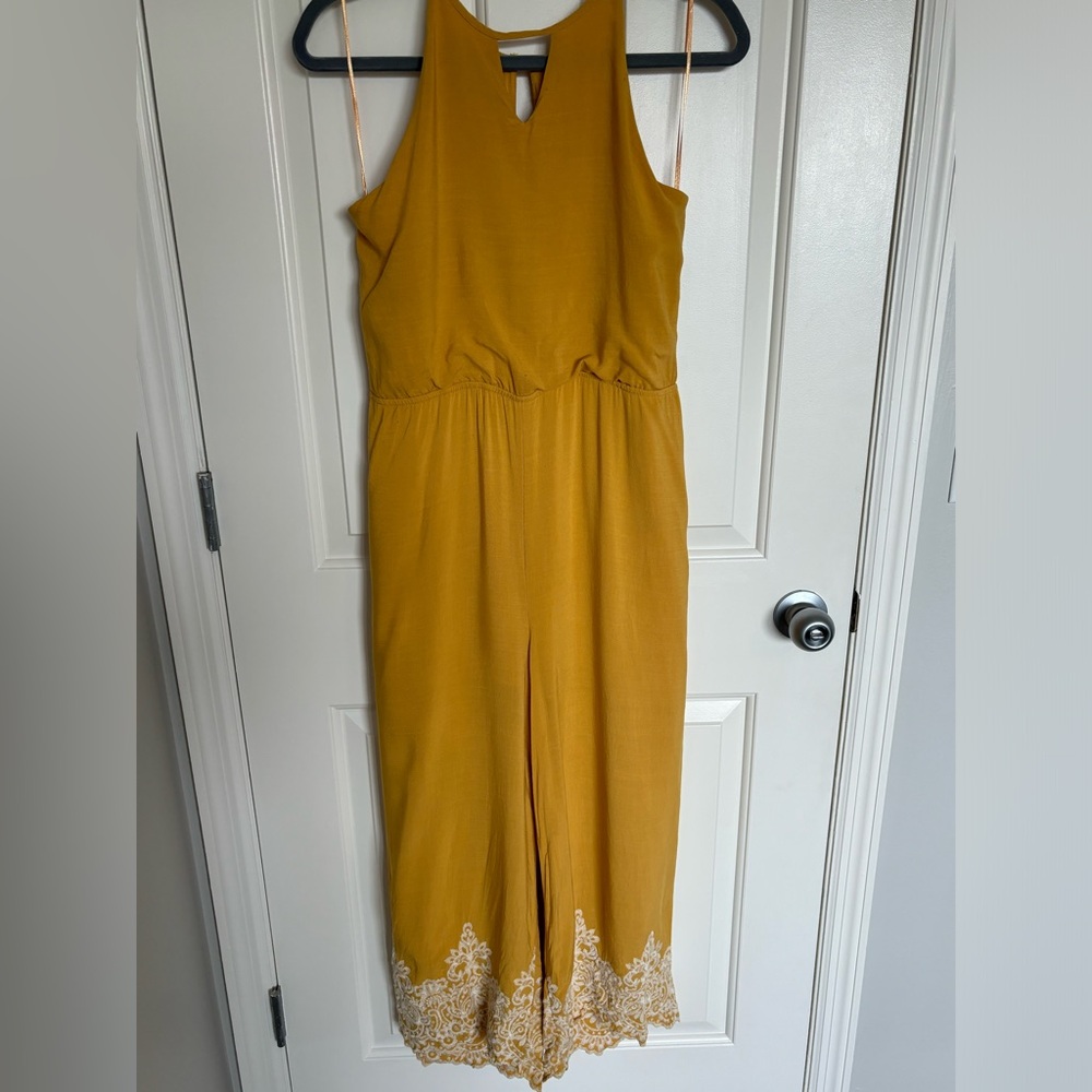 Francesca’s Collection Miami Boho Jumpsuit Size Large